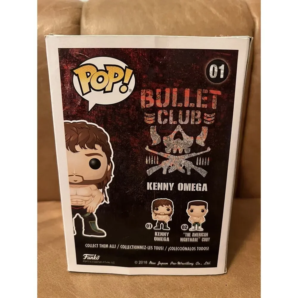 Funko POP! WWE Kenny Omega #01 NEW JAPAN PRO WRESTLING RARE RETIRED BULLET CLUB - Picture 4 of 5